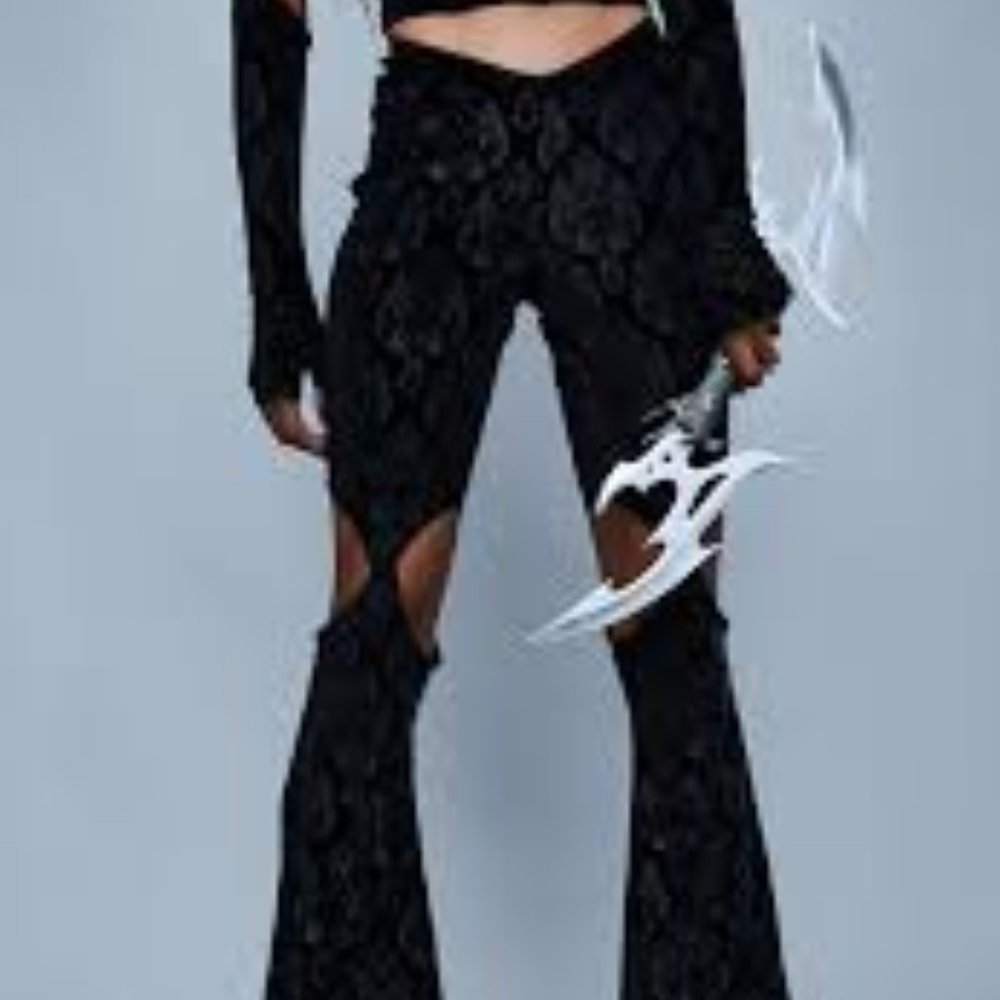ISO - Widow / Dolls Kill  Size Small Too Far Gone velvet flare pants